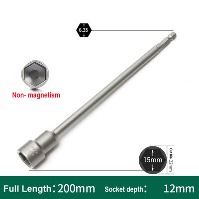1 ks 200 mm dlhá sada metrických kľúčov s vnútorným šesťhranom 5,5 mm - 19 mm, adaptér, vrták 1/4', stopka 6,35 mm, šesťhranná matica, nástroj na skrutky s vnútorným šesťhranom