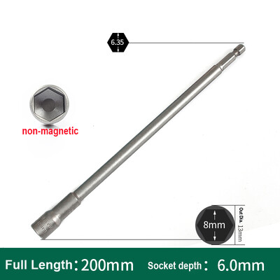 1 ks 200 mm dlhá sada metrických kľúčov s vnútorným šesťhranom 5,5 mm - 19 mm, adaptér, vrták 1/4', stopka 6,35 mm, šesťhranná matica, nástroj na skrutky s vnútorným šesťhranom