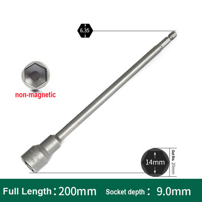 1 ks 200 mm dlhá sada metrických kľúčov s vnútorným šesťhranom 5,5 mm - 19 mm, adaptér, vrták 1/4', stopka 6,35 mm, šesťhranná matica, nástroj na skrutky s vnútorným šesťhranom