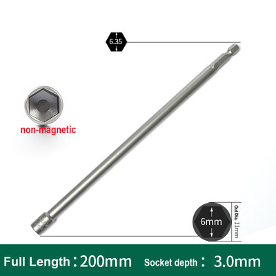 1 ks 200 mm dlhá sada metrických kľúčov s vnútorným šesťhranom 5,5 mm - 19 mm, adaptér, vrták 1/4', stopka 6,35 mm, šesťhranná matica, nástroj na skrutky s vnútorným šesťhranom