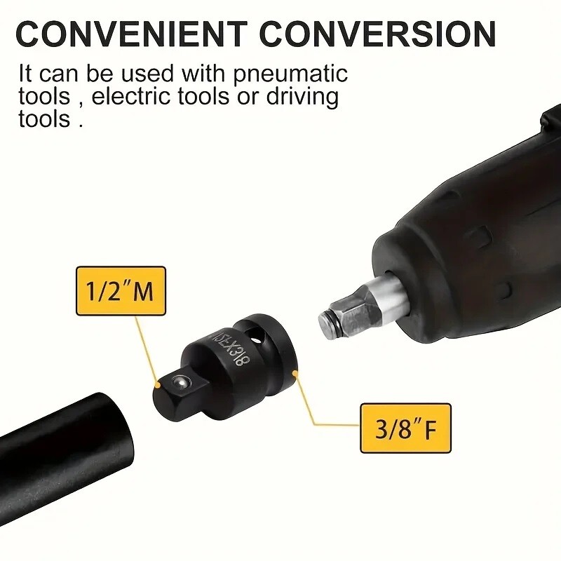 6 gab. ligzdas pārveidotāja adaptera komplekts rokas instrumentiem, reduktora adapteris 1/4 1/2 3/8 3/4 automašīnu velosipēdu darbnīcas remonta instrumentam ar kastīti