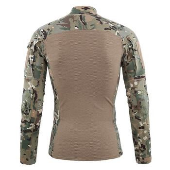 Ενδύματα τακτικής Μακρυμάνικο Combat Jersey Gen.4 Frog Suit Camouflage T-shirt Στρατιωτικό πουκάμισο για άνδρες Μπλουζάκια με φερμουάρ Paintball εξωτερικού χώρου