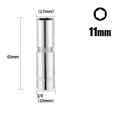 1buc 8-24mm mm Adaptor priză adâncime 3/8" cheie hexagonală cap cu clichet priză hexagonală duză piuliță șurub burghiu instrument manual