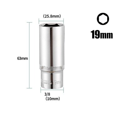 1buc 8-24mm mm Adaptor priză adâncime 3/8" cheie hexagonală cap cu clichet priză hexagonală duză piuliță șurub burghiu instrument manual