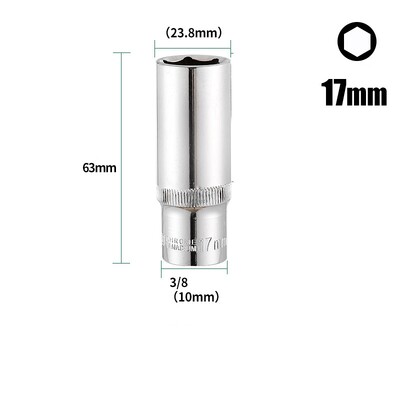 1buc 8-24mm mm Adaptor priză adâncime 3/8" cheie hexagonală cap cu clichet priză hexagonală duză piuliță șurub burghiu instrument manual