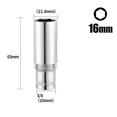 1buc 8-24mm mm Adaptor priză adâncime 3/8" cheie hexagonală cap cu clichet priză hexagonală duză piuliță șurub burghiu instrument manual