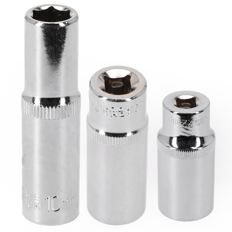 1buc 8-24mm mm Adaptor priză adâncime 3/8" cheie hexagonală cap cu clichet priză hexagonală duză piuliță șurub burghiu instrument manual