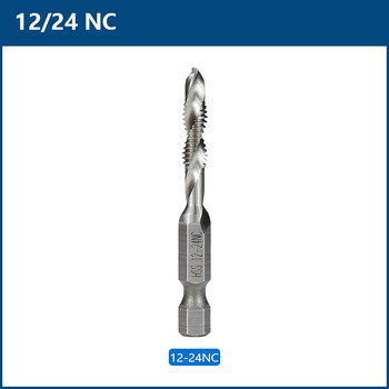 XCAN 1/4 Hex Shank Composite Tap 12-24 NC HSS βύσμα βρύσης μηχανής Εργαλεία διάτρησης σπειρώματος σπειροειδούς σημείου