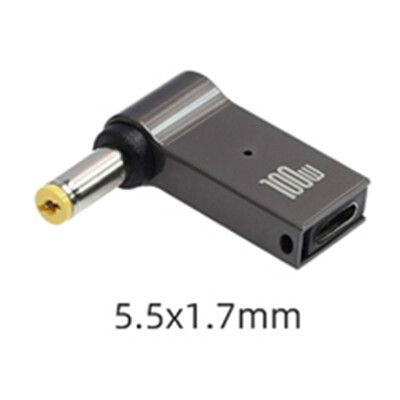 1 gab 100 W 5,5 7,9 4,0 2,5 6,5 mm līdzstrāvas uz USB tipa C ātrās uzlādes adaptera spraudņa savienotājs Universāls USB C klēpjdatora lādētāja pārveidotājs