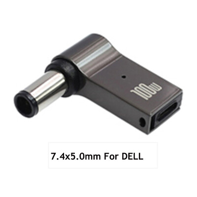 1 gab 100 W 5,5 7,9 4,0 2,5 6,5 mm līdzstrāvas uz USB tipa C ātrās uzlādes adaptera spraudņa savienotājs Universāls USB C klēpjdatora lādētāja pārveidotājs