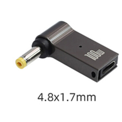 1 gab 100 W 5,5 7,9 4,0 2,5 6,5 mm līdzstrāvas uz USB tipa C ātrās uzlādes adaptera spraudņa savienotājs Universāls USB C klēpjdatora lādētāja pārveidotājs