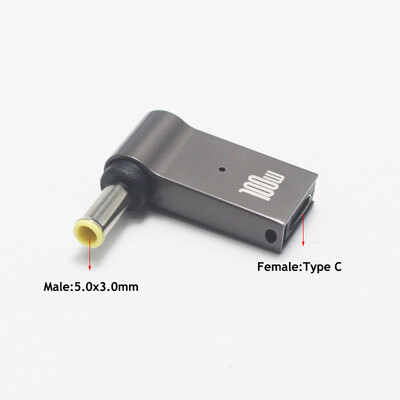 1 gab 100 W 5,5 7,9 4,0 2,5 6,5 mm līdzstrāvas uz USB tipa C ātrās uzlādes adaptera spraudņa savienotājs Universāls USB C klēpjdatora lādētāja pārveidotājs