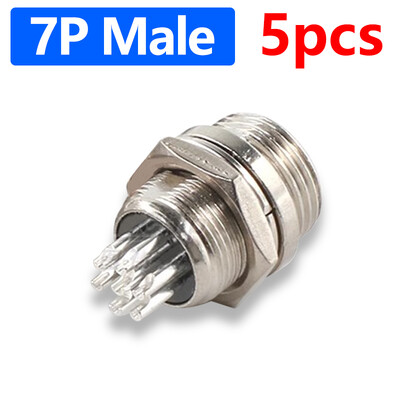 5gab GX12 aviācijas savienotājs 2 3 4 5 6 7 kontaktu vīrišķais M12 savienotājs Aviatora spraudņa ligzda