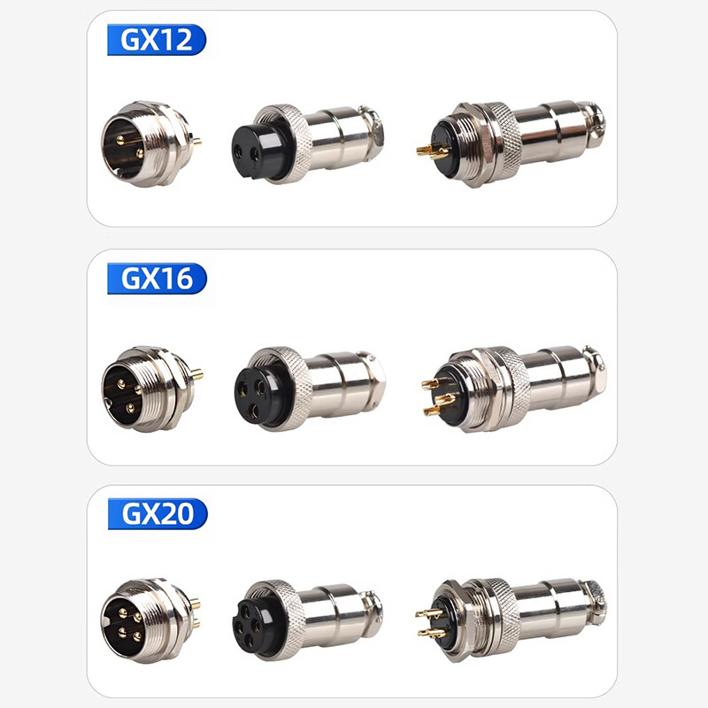 5gab GX12 aviācijas savienotājs 2 3 4 5 6 7 kontaktu vīrišķais M12 savienotājs Aviatora spraudņa ligzda