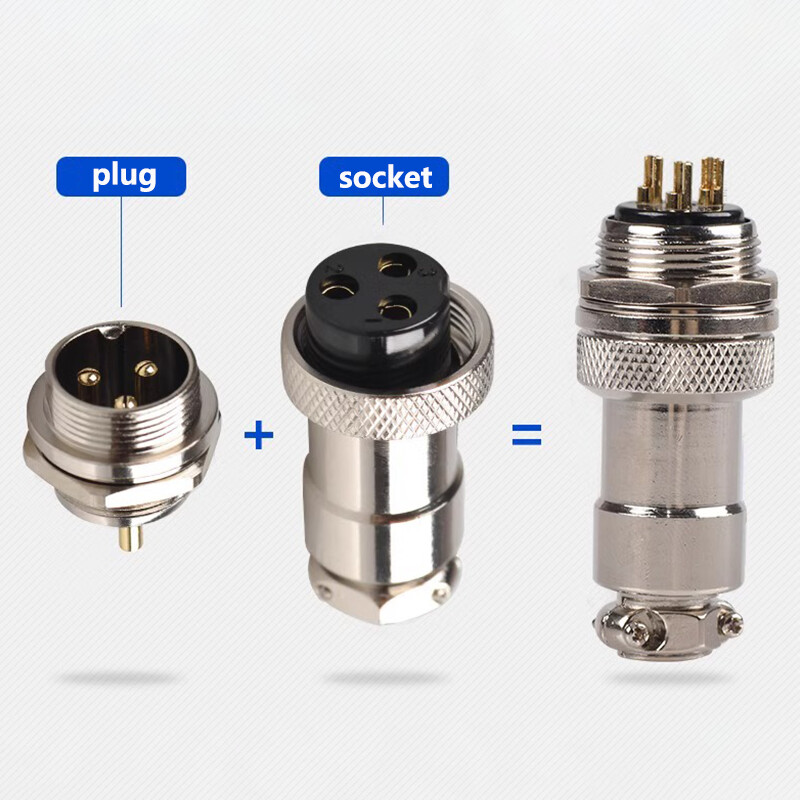 5gab GX12 aviācijas savienotājs 2 3 4 5 6 7 kontaktu vīrišķais M12 savienotājs Aviatora spraudņa ligzda