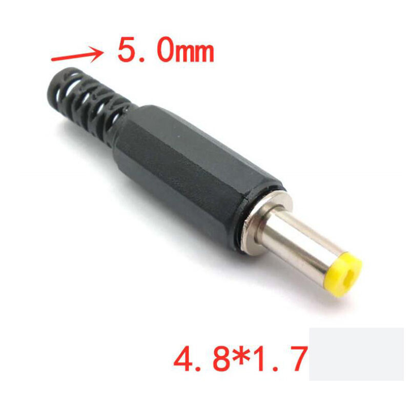 2/5/10x 4,8 mm x 1,7 mm DC zástrčka (samec), napájací konektor, jack adaptér 4,8*1,7 jack pre zásuvku notebooku, DIY a1
