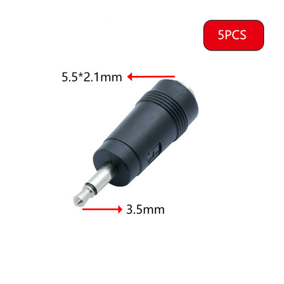 5 buc. DC 7909 Adaptor pentru încărcător de călătorie pentru laptop portabil, mufă femelă DC 5.5x2.1mm la 7.9*0.9mm DC Convertor de priză