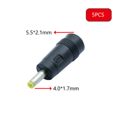 5 buc. DC 7909 Adaptor pentru încărcător de călătorie pentru laptop portabil, mufă femelă DC 5.5x2.1mm la 7.9*0.9mm DC Convertor de priză