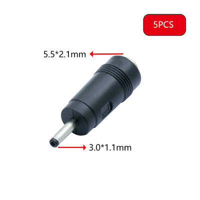 5 buc. DC 7909 Adaptor pentru încărcător de călătorie pentru laptop portabil, mufă femelă DC 5.5x2.1mm la 7.9*0.9mm DC Convertor de priză