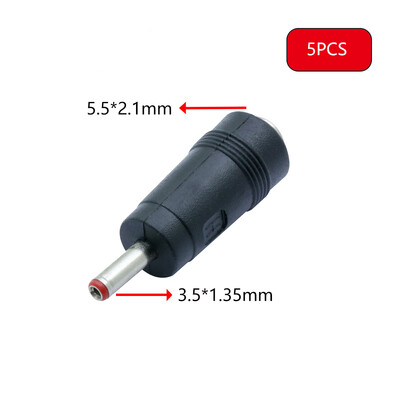 5 buc. DC 7909 Adaptor pentru încărcător de călătorie pentru laptop portabil, mufă femelă DC 5.5x2.1mm la 7.9*0.9mm DC Convertor de priză