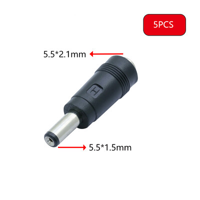5 buc. DC 7909 Adaptor pentru încărcător de călătorie pentru laptop portabil, mufă femelă DC 5.5x2.1mm la 7.9*0.9mm DC Convertor de priză