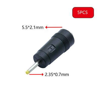 5 buc. DC 7909 Adaptor pentru încărcător de călătorie pentru laptop portabil, mufă femelă DC 5.5x2.1mm la 7.9*0.9mm DC Convertor de priză