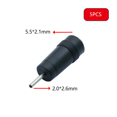 5 buc. DC 7909 Adaptor pentru încărcător de călătorie pentru laptop portabil, mufă femelă DC 5.5x2.1mm la 7.9*0.9mm DC Convertor de priză