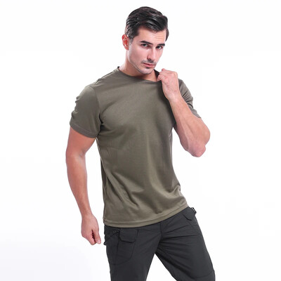 Ανδρικό μπλουζάκι τακτικής μπλουζάκι γυμναστικής για εξωτερικούς χώρους Προπόνηση γυμναστικής μπλουζάκι μάχης γρήγορου στεγνώματος Ρούχα κυνηγιού