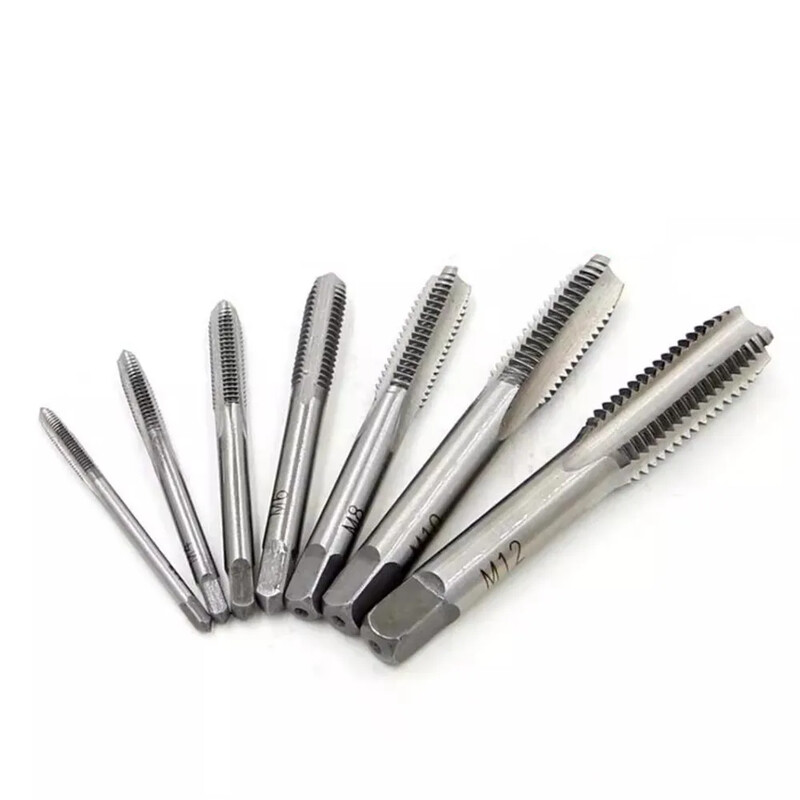 Meikela 5/6/7 buc Filet Tap HSS Masina Dop Tap Metric Surub Tap Foraj Filet Instrument M3 M4 M5 M6 M8 M10 M12 Unelte de mana