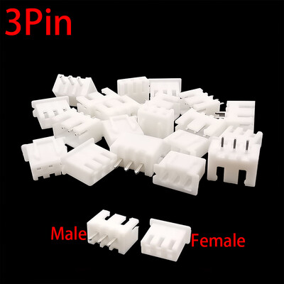 100 gab. JST XH2.54 2/3/4/5 kontaktu spailes Plastmasas apvalka vīrišķais spraudnis + kontaktligzdas vadu savienotājs XH 2.54 2P 3P 4P 5P