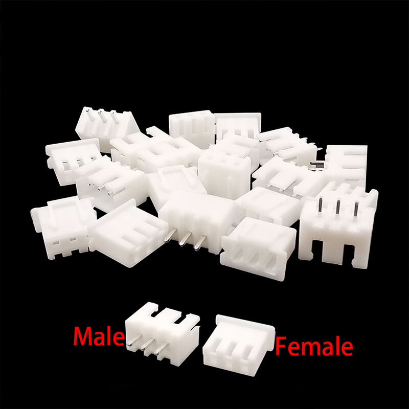 100 gab. JST XH2.54 2/3/4/5 kontaktu spailes Plastmasas apvalka vīrišķais spraudnis + kontaktligzdas vadu savienotājs XH 2.54 2P 3P 4P 5P