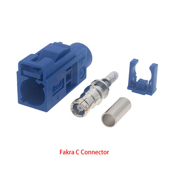 BEVOTOP 2Pcs/Παρτίδα Fakra A/B/C/D/E/F/G/H/I/K/M/Z Θηλυκό Jack RF Ομοαξονικοί συνδετήρες καλωδίων για RG316 / RG174 Καλώδιο Pigtail