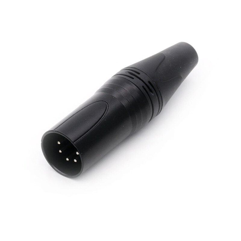 2 gab./1 komplekts XLR kabeļa savienotājs, 5 kontaktu XLR spraudnis vai ligzdas adapteris mikrofonam/MIC, cinka sakausējuma korpuss + vara kontakts