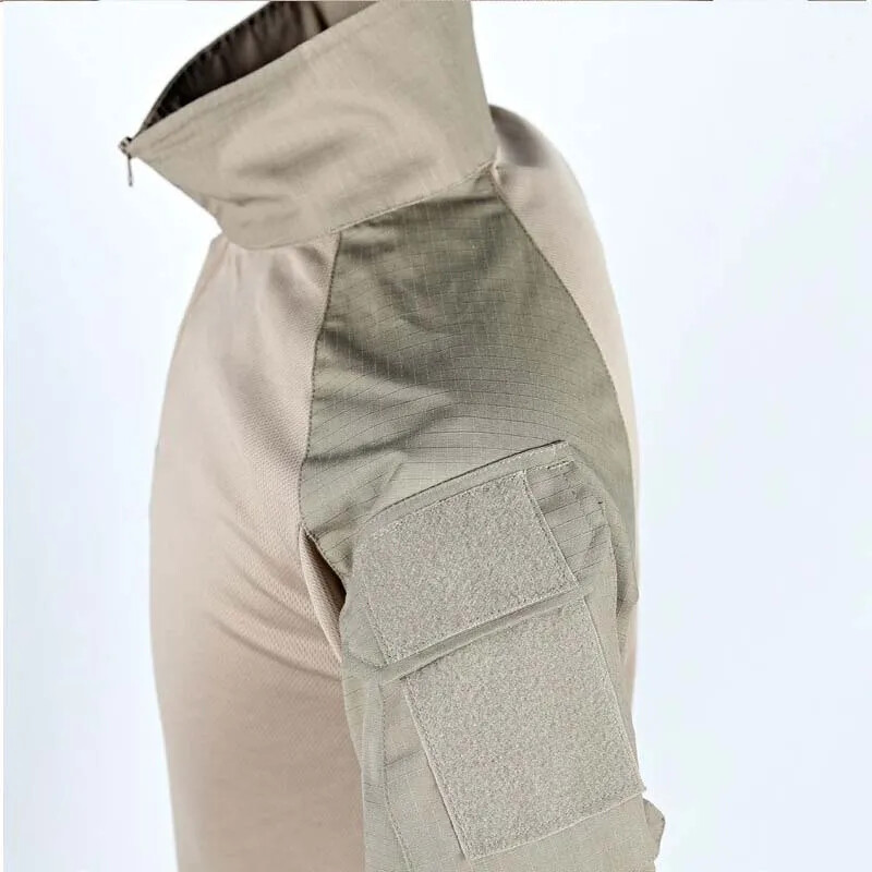 G3 Outdoor Tactical Combat krekls kaujas krekli Ripstop militārais ASV armijas CP Camo medību krekls kokvilnas sporta apģērbs 1/4 rāvējslēdzējs