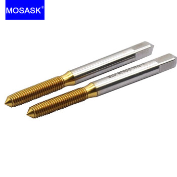 MOSASK 1τμχ M2 M4 M8 M16 M10 M12 CNC JIS PO CNC JIS Εξώθηση ευθεία σπειροειδής αυλάκωση αυλού μέσω τυφλών βιδών μηχανήματος HSS