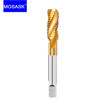 MOSASK 1τμχ M2 M4 M8 M16 M10 M12 CNC JIS PO CNC JIS Εξώθηση ευθεία σπειροειδής αυλάκωση αυλού μέσω τυφλών βιδών μηχανήματος HSS