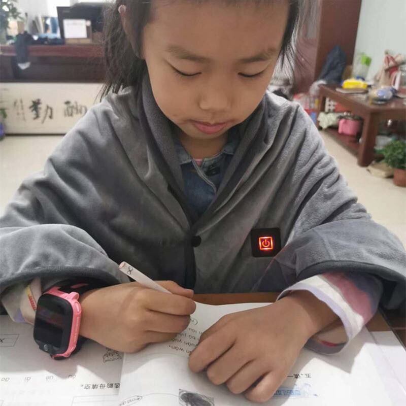 Elektriskā sega ziemas siltā USB apsildes šalle 3 pārnesumu temperatūras regulēšanai sega šalle apsildāma apmetņa paliktnis auto birojam mājas lapai