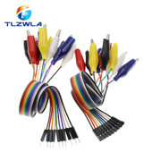 20MM 30MM 10Pin Dublu-capăt cleme crocodil sârmă săritură bărbătească femeie clemă crocodil test cablu jumper cablu linie cablu bricolaj conexiune