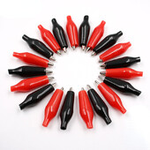 Κλιπ αλιγάτορα Ηλεκτρική δοκιμή μολύβδου Δοκιμή κλιπ Roach Jumper Σύνδεσμοι καλωδίων Συνδέσεις καλωδίων Κλιπ Crocodile διπλής απόληξης