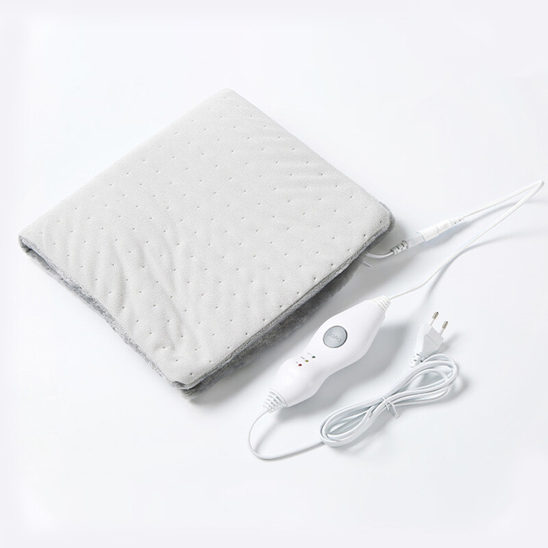 Pături electrice Tampă de încălzire portabilă cu masaj de flanel Tampă de încălzire vibrantă dreptunghiulară pentru birou, casă, 30,5 x 61 cm