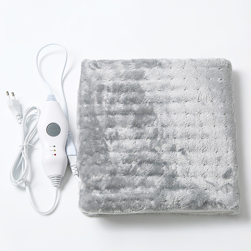 Pături electrice Tampă de încălzire portabilă cu masaj de flanel Tampă de încălzire vibrantă dreptunghiulară pentru birou, casă, 30,5 x 61 cm