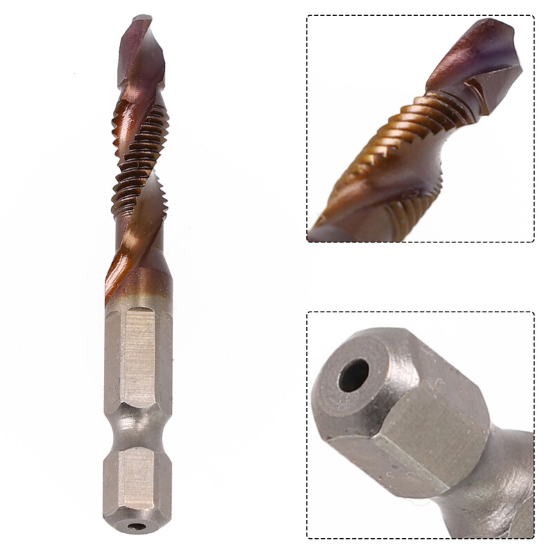 Svrdlo za nareznice M3-M10 Svrdla za navojne nareznice Hss nareznice Upuštač Set za skidanje srha Metrički kombinirani nastavak 1/4 inča Brza izmjena Hex