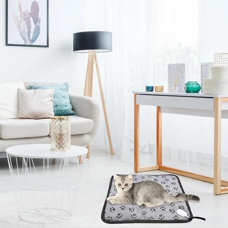 Куче Котка Електрически одеяла Нагревателна подложка Подложка за легло за домашни любимци Възглавница за стол с регулируема температура Водоустойчива тел против ухапване Стоки за домашни любимци