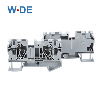 Din Rail Terminal Blocks 10Pcs ST-6 Connectors Ηλεκτρική καλωδίωση Επιστροφή Τύπος έλξης Σύνδεση κλωβού ελατηρίου Μπλοκ ακροδεκτών ST6