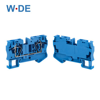 Din Rail Terminal Blocks 10Pcs ST-6 Connectors Ηλεκτρική καλωδίωση Επιστροφή Τύπος έλξης Σύνδεση κλωβού ελατηρίου Μπλοκ ακροδεκτών ST6