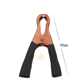 2бр. Комплект изолиран с медно покритие автомобилен кабел Тестови кабели за батерия Щипки Скоби тип алигатор Скоби Щепсел Захранване Червен Черен Комплект за тестване на тестови проводници