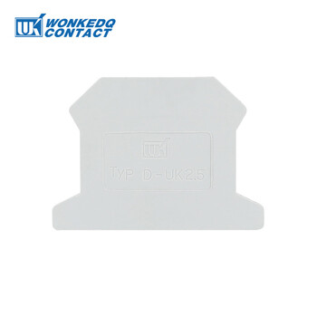 100Pcs D-UK2.5 End Barrier Plate For UK2.5B Blocks Connector D-UK2.5B Din Rail Block Accessories End Cover D-UK 2.5