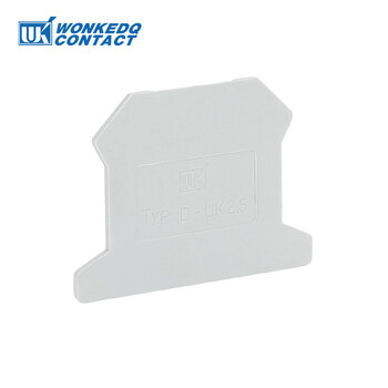 100Pcs D-UK2.5 End Barrier Plate For UK2.5B Blocks Connector D-UK2.5B Din Rail Block Accessories End Cover D-UK 2.5