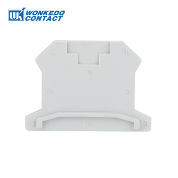 100Pcs D-UK2.5 End Barrier Plate For UK2.5B Blocks Connector D-UK2.5B Din Rail Block Accessories End Cover D-UK 2.5