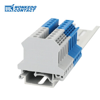 100Pcs D-UK2.5 End Barrier Plate For UK2.5B Blocks Connector D-UK2.5B Din Rail Block Accessories End Cover D-UK 2.5